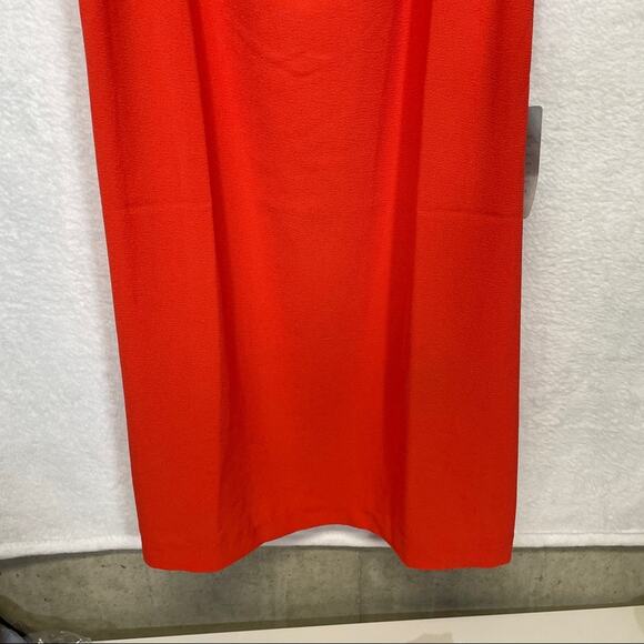 Felicity & Coco Isabella Sleeveless Ruffle V Neck Dress in Fire Coral Size M‎ - Picture 5 of 10